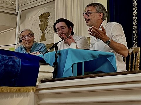 Rencontre à la synagogue Copernic avec Boualem Sansal